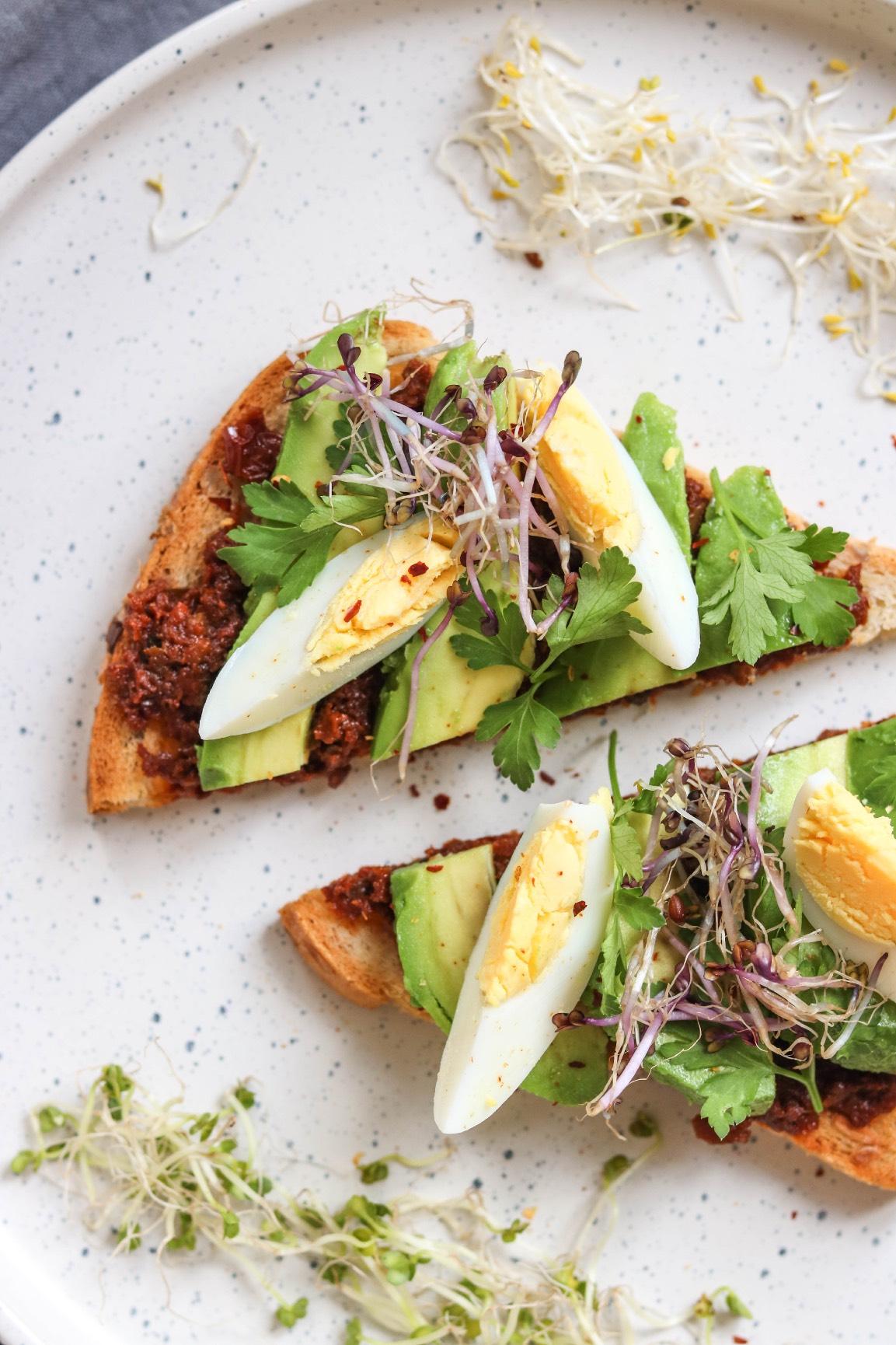 Avocado, Tapenade & Egg Toast