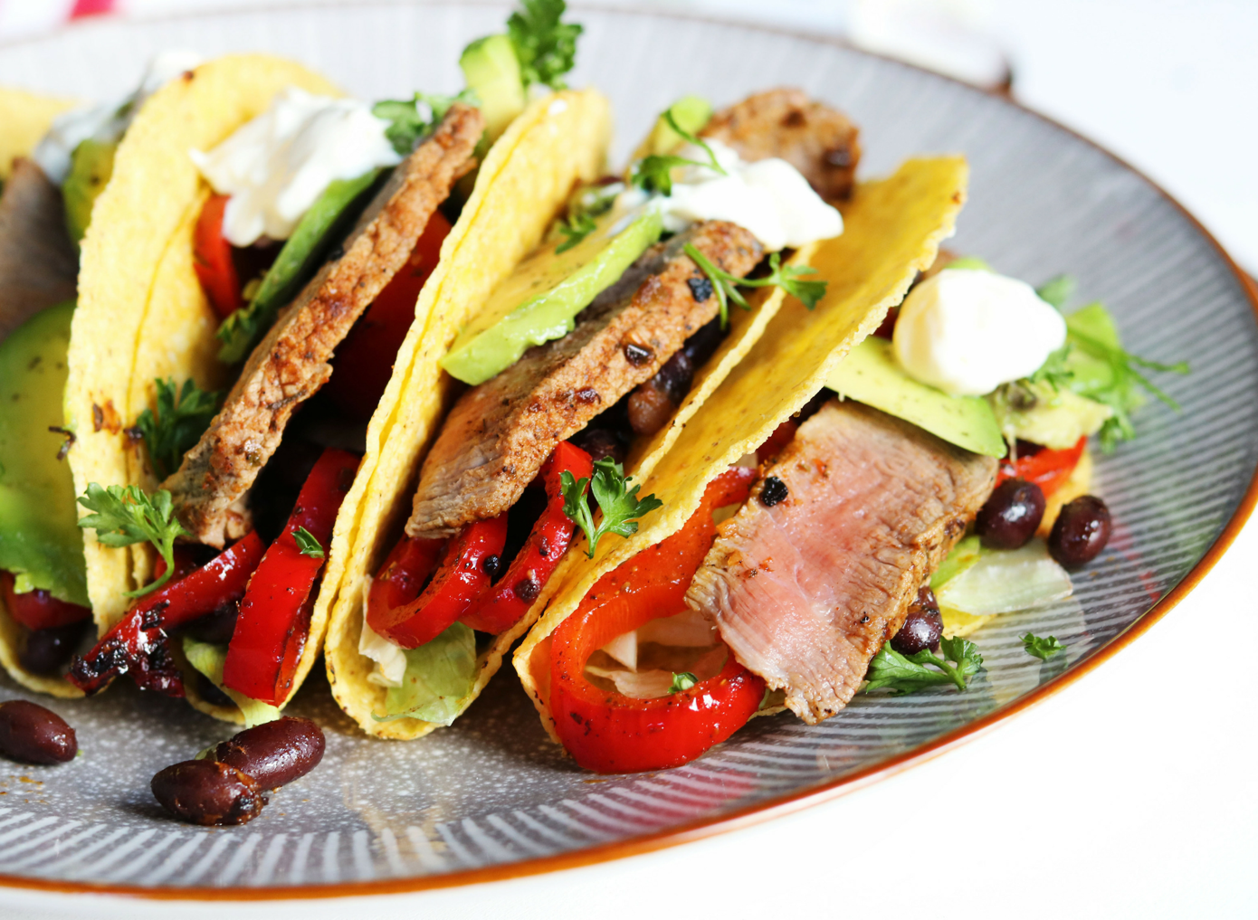 Beef & Black Bean Tacos