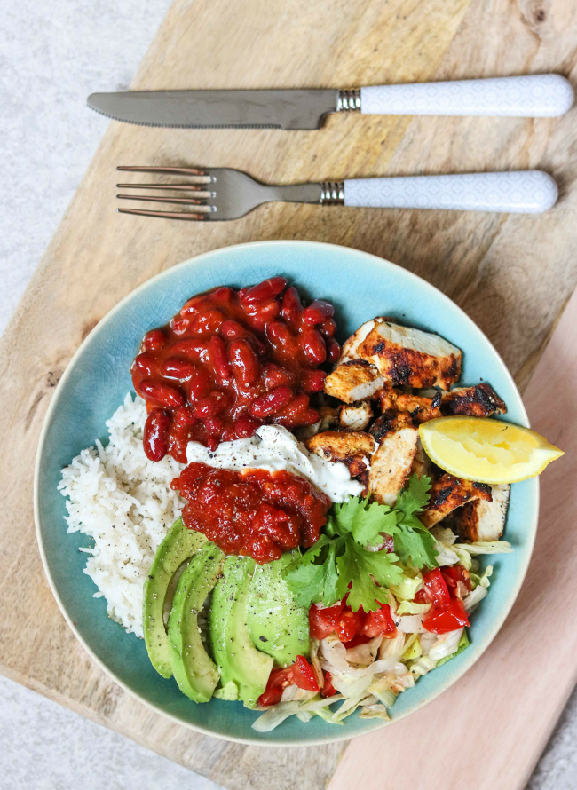 Burrito Bowl With Grilled Chicken