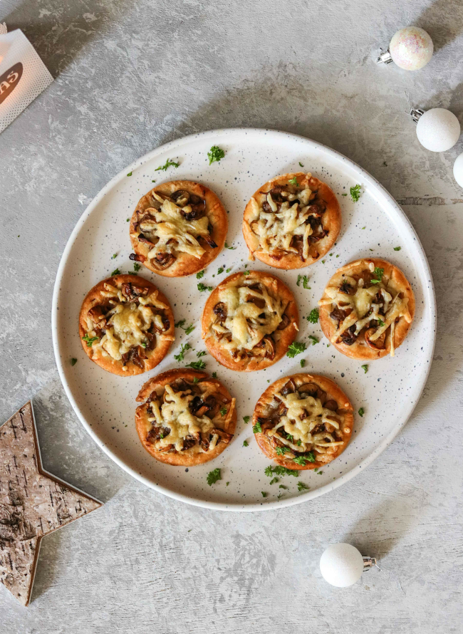 Caramelized Onion & Mushroom Pastry