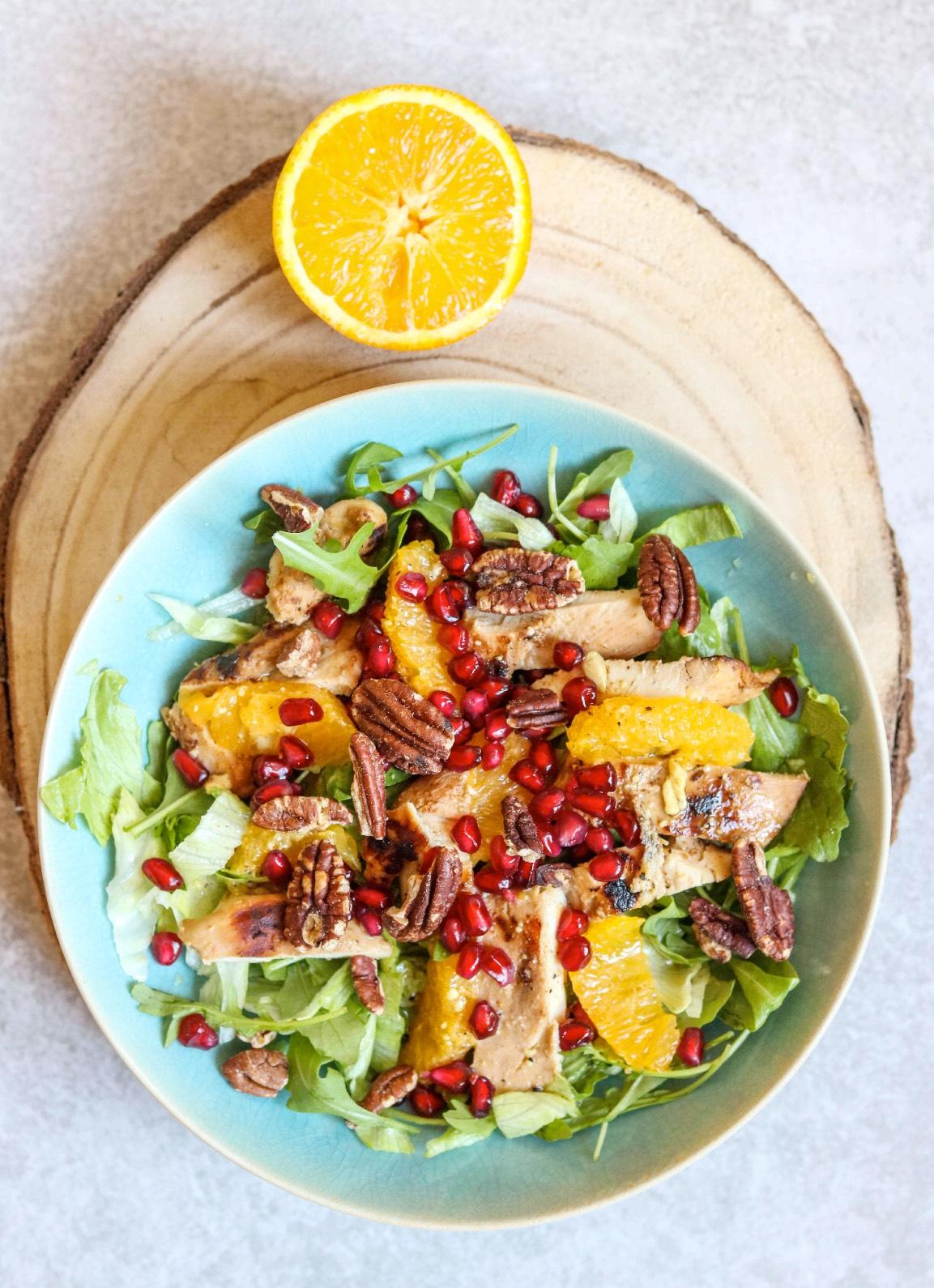 Chicken, Orange & Walnut Salad
