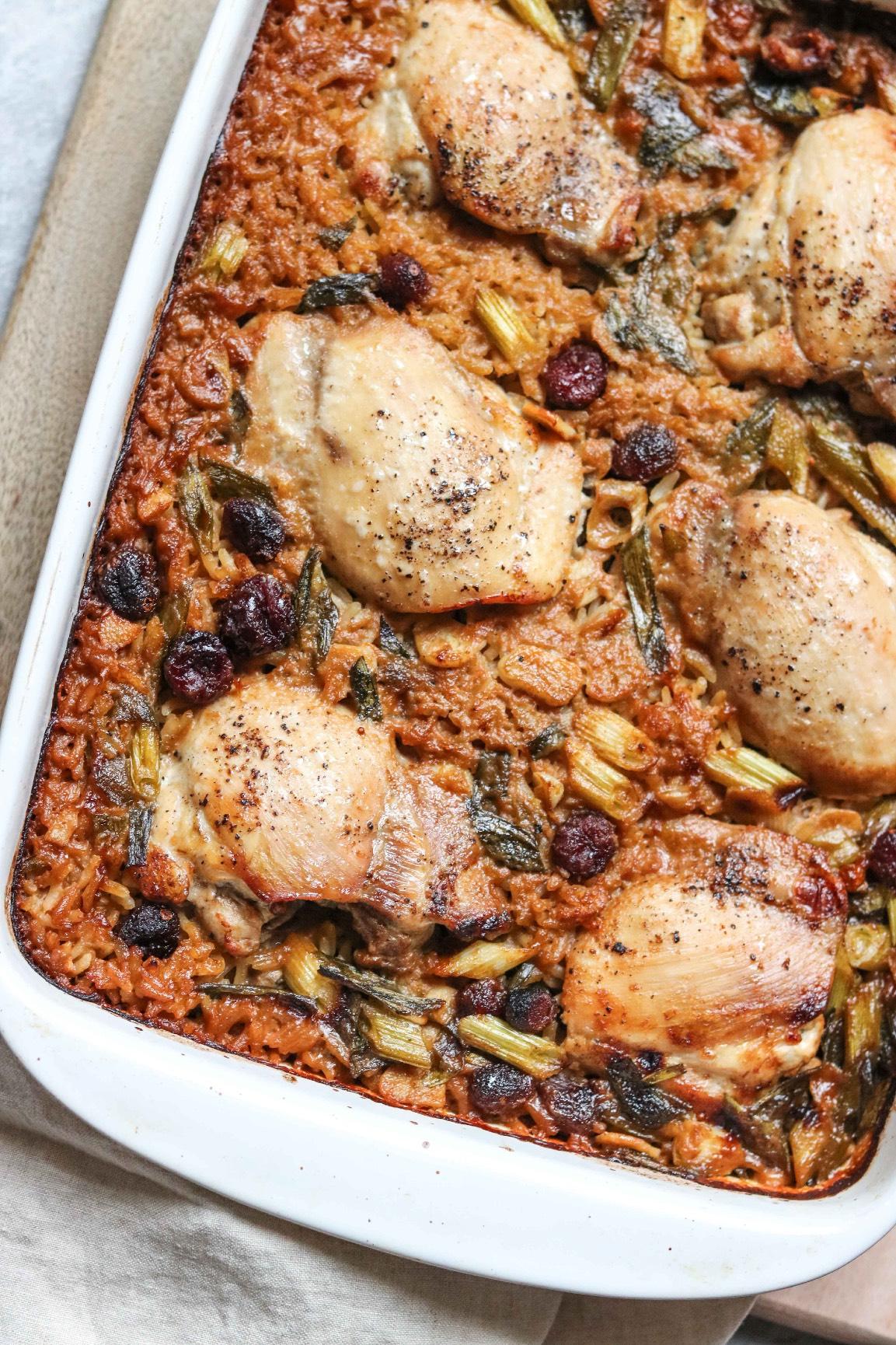 Chicken Thighs With Hoisin Rice