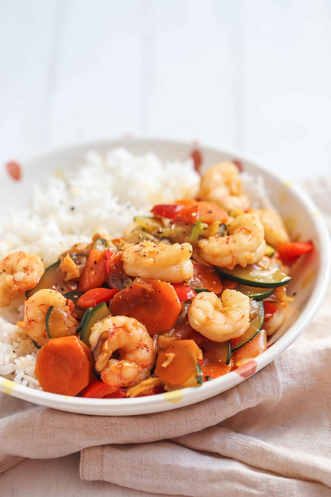 Chinese Style Shrimps & Veg