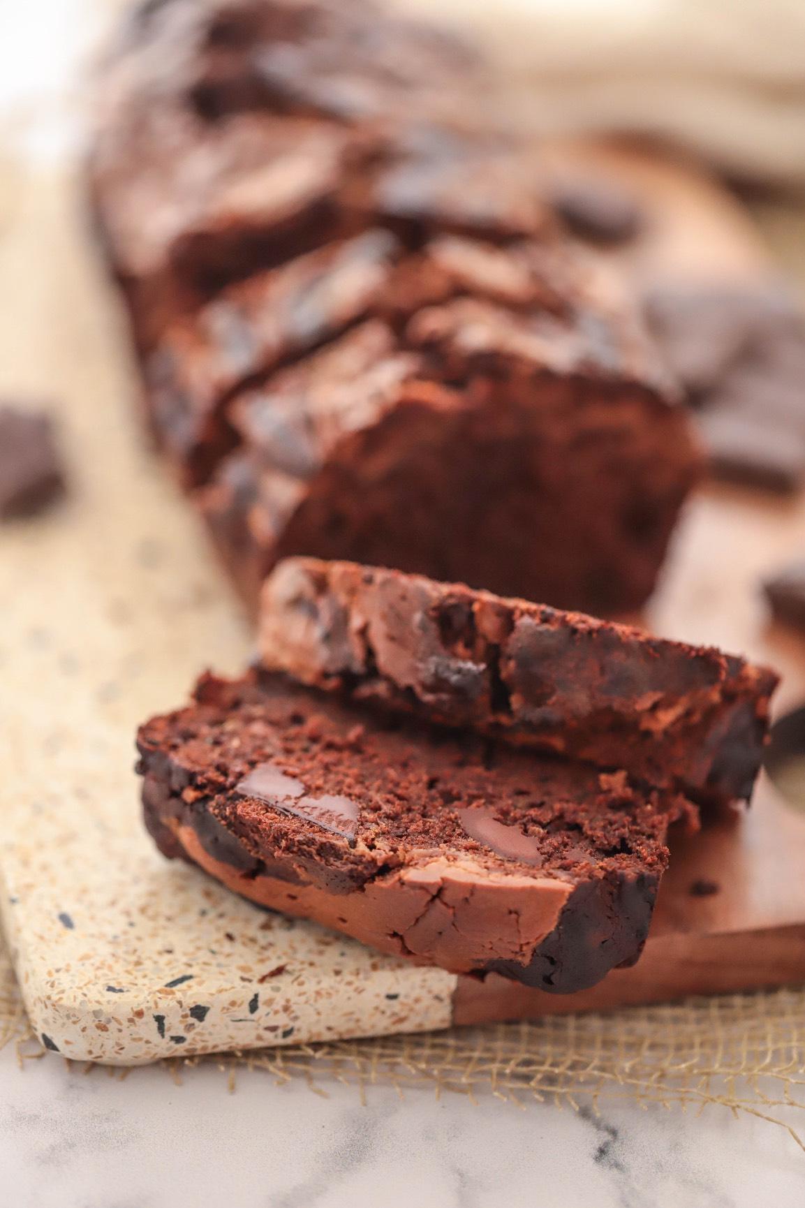 Chocolate & Peanut Butter Zucchini Bread