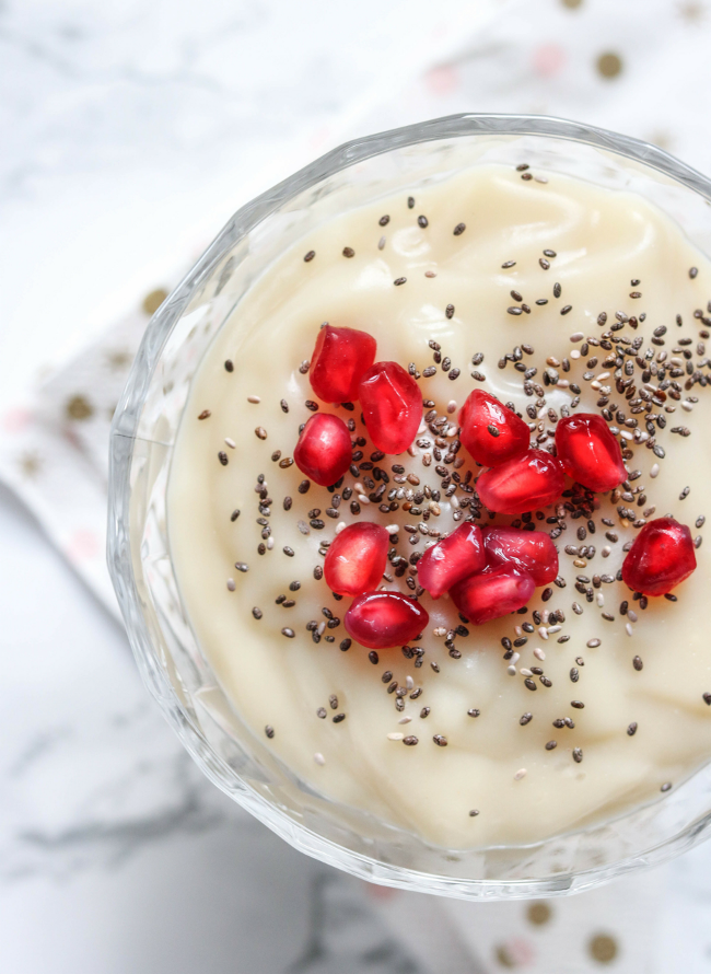 Coconut-Banana Millet Custard