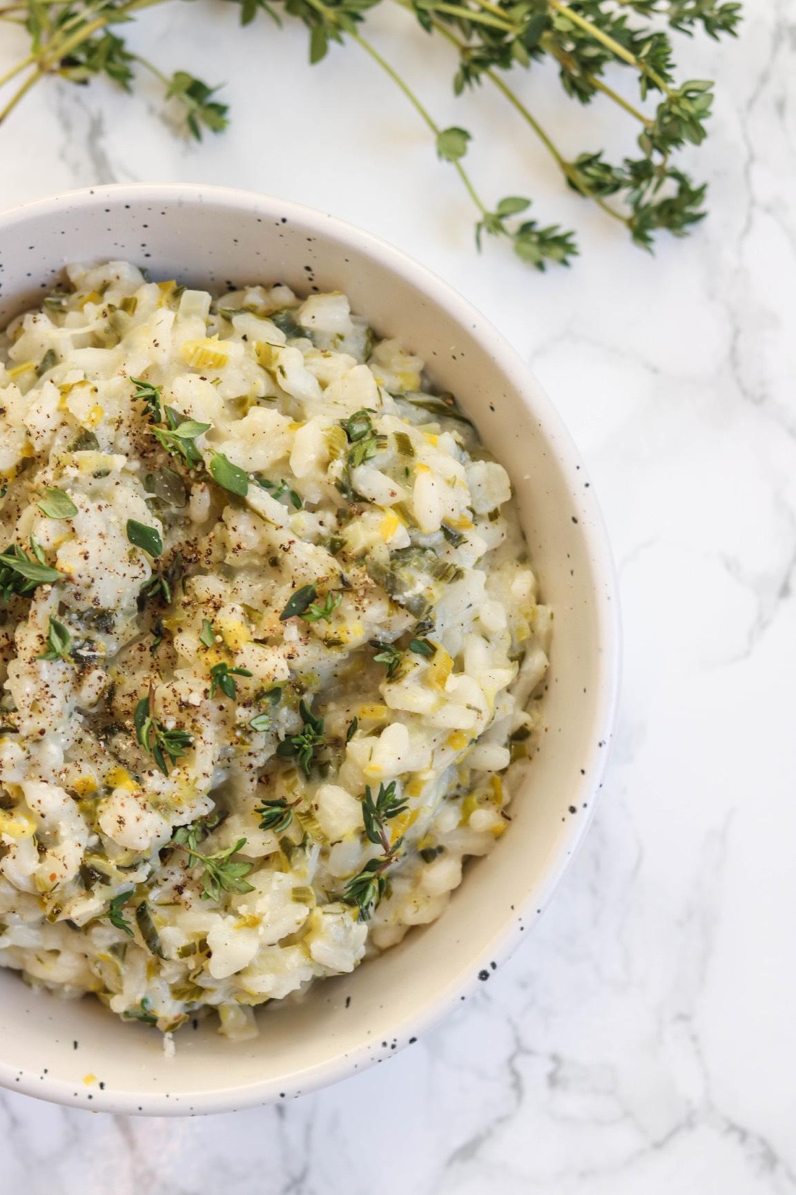 Creamy Leek Risotto