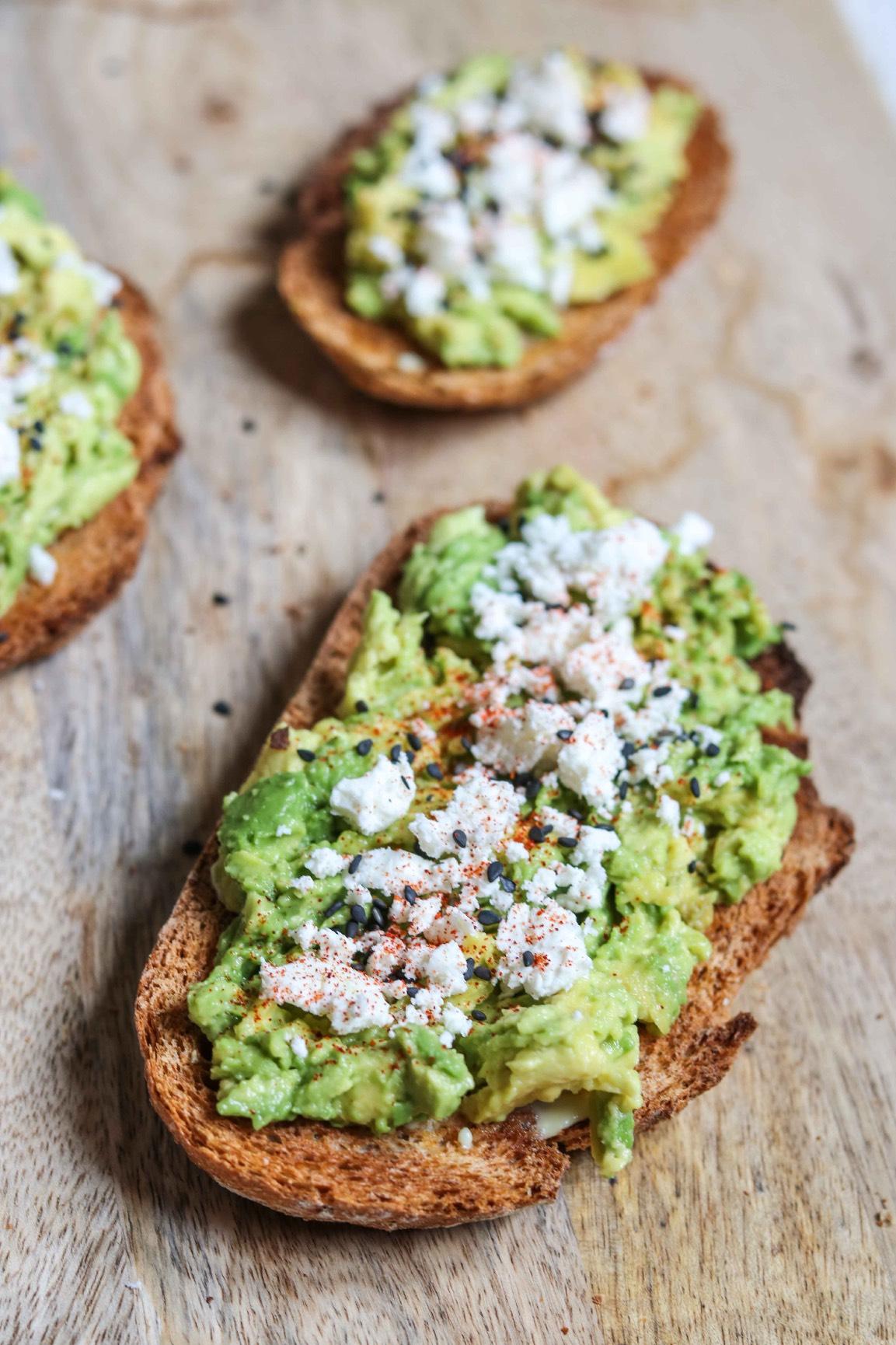 Goats Cheese & Avocado On Toast