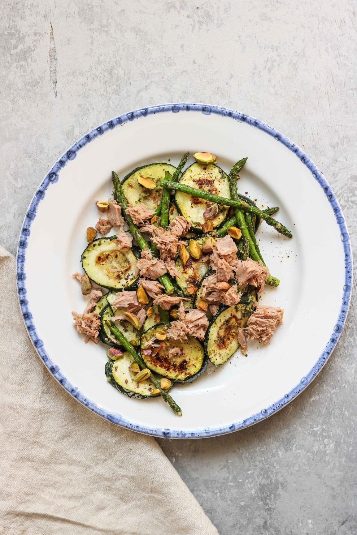 Grilled Vegetable Salad With Tuna