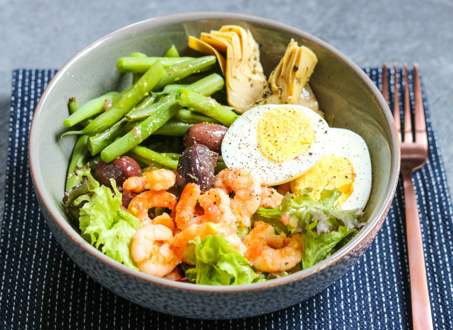 Nicoise Salad With Grilled Shrimps