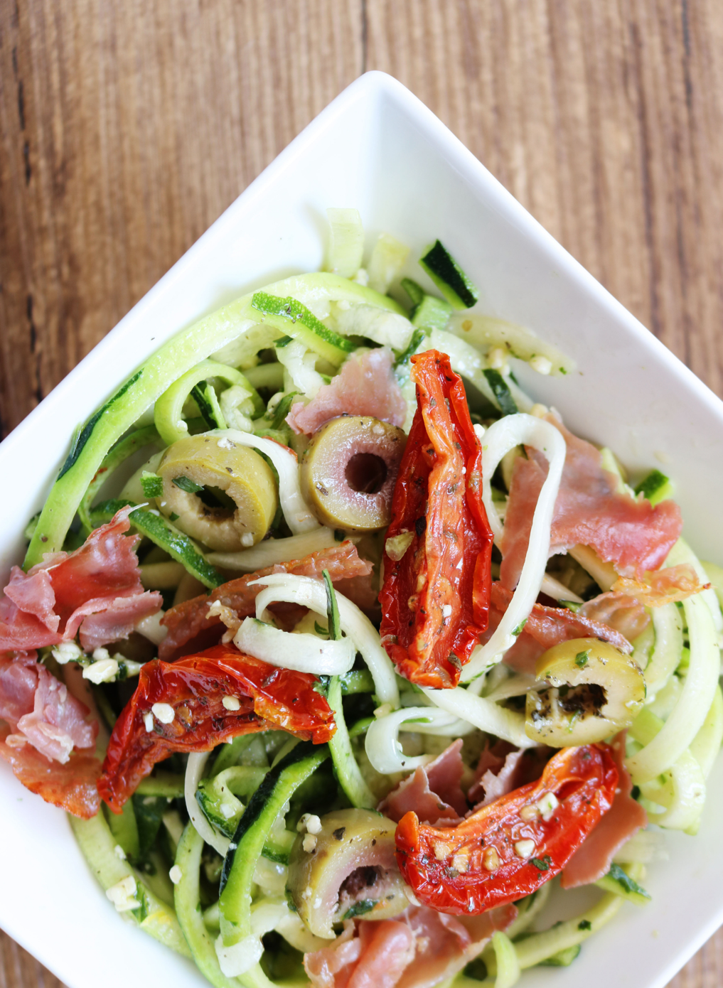 Pesto Noodles With Prosciutto