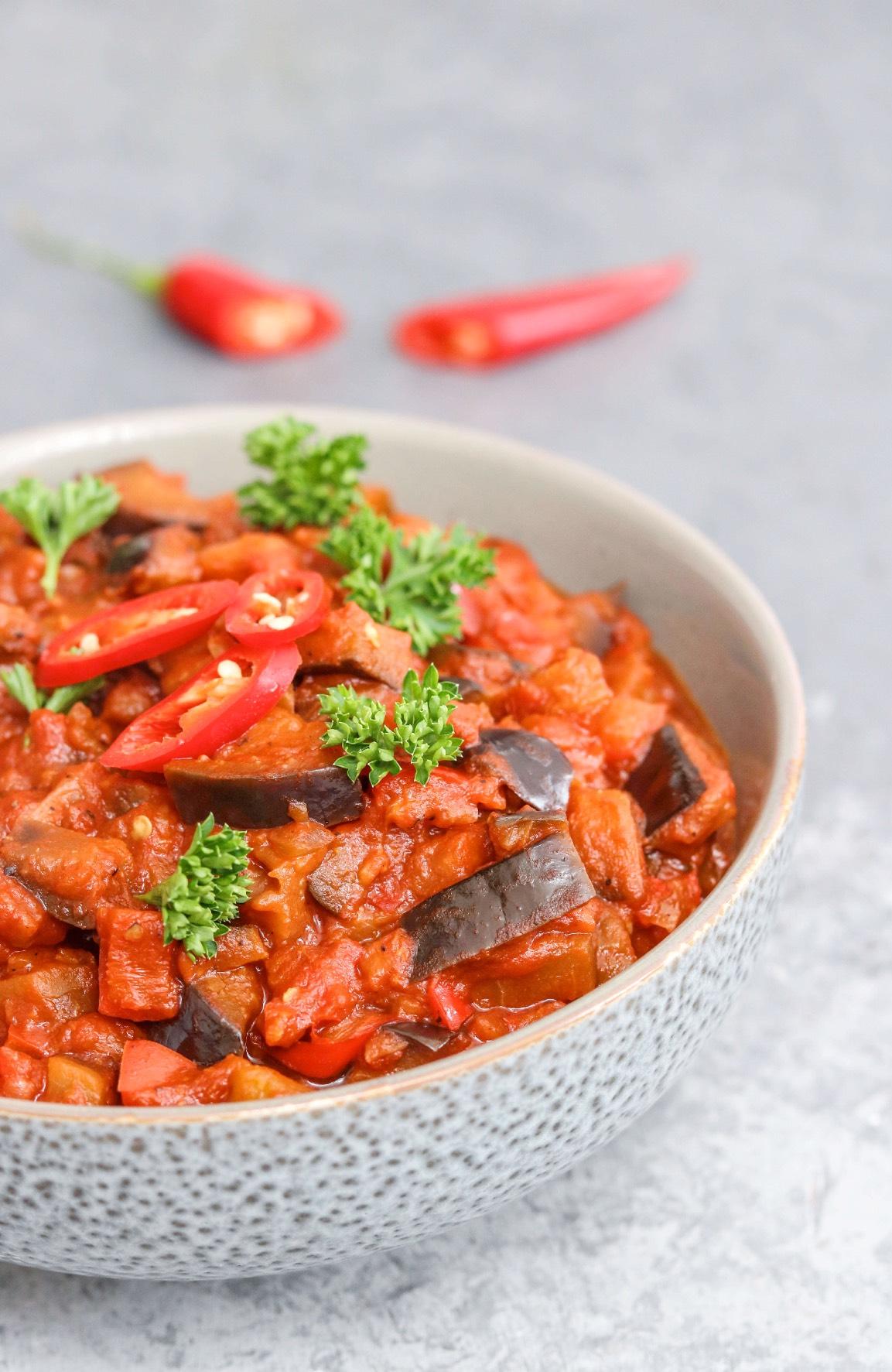 Smoked Aubergine Goulash