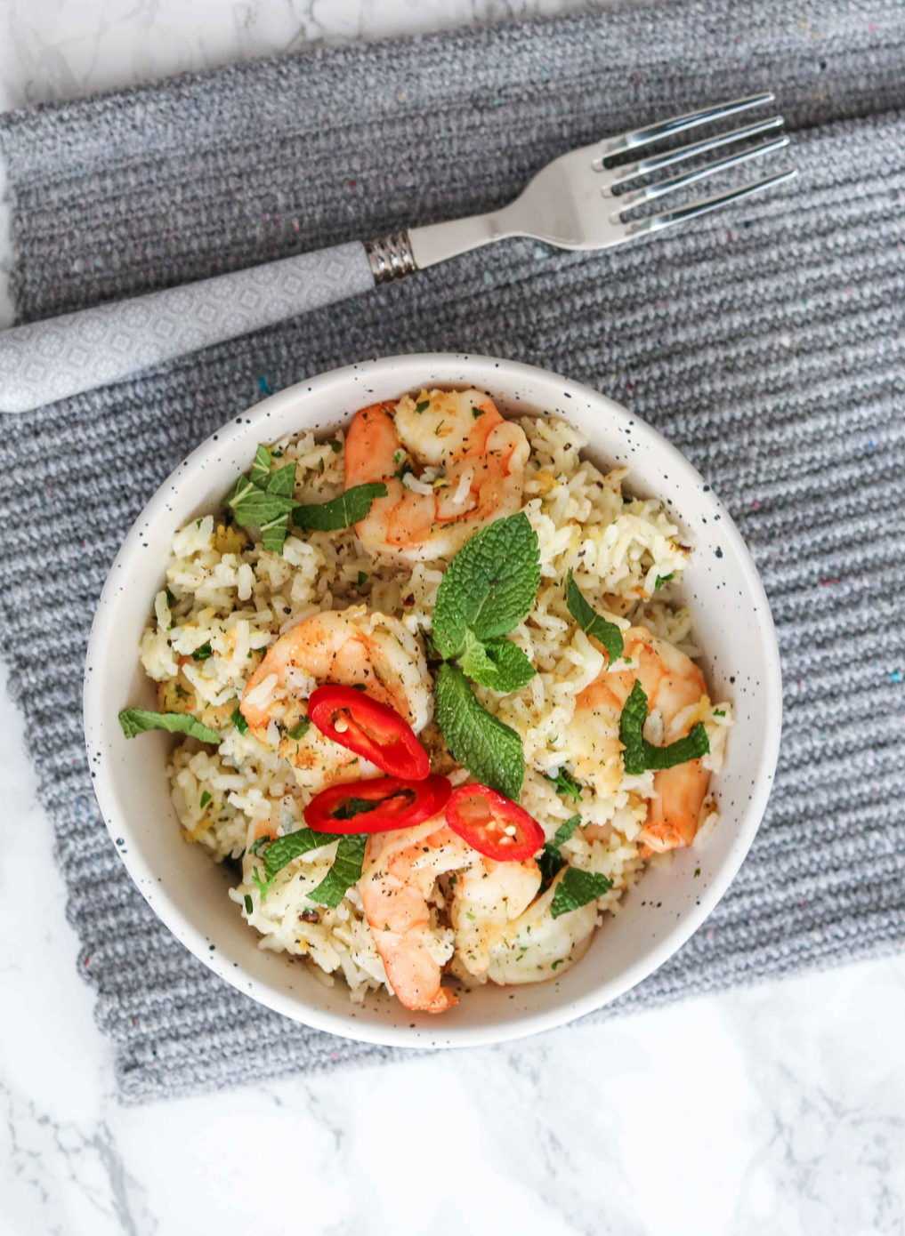 Spicy Fried Rice With Prawns