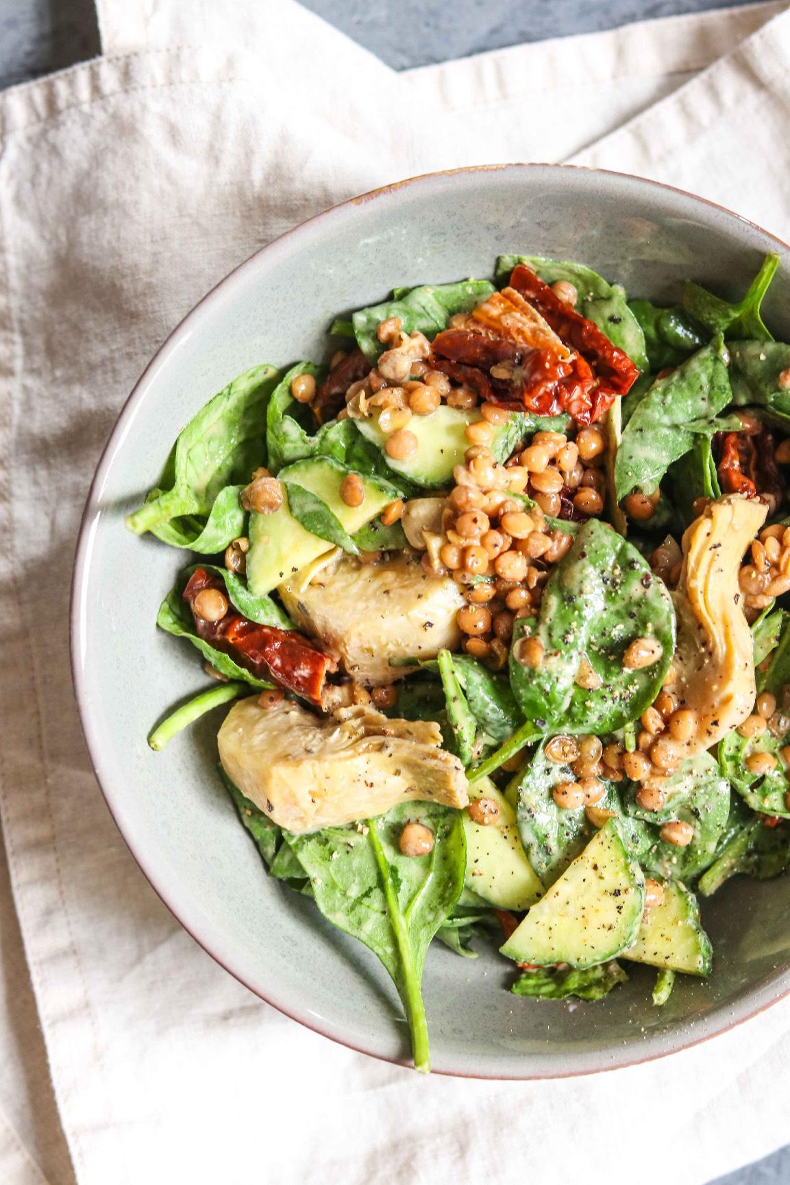 Cottage Cheese, Avocado & Sun-Dried Tomato Breakfast Wrap