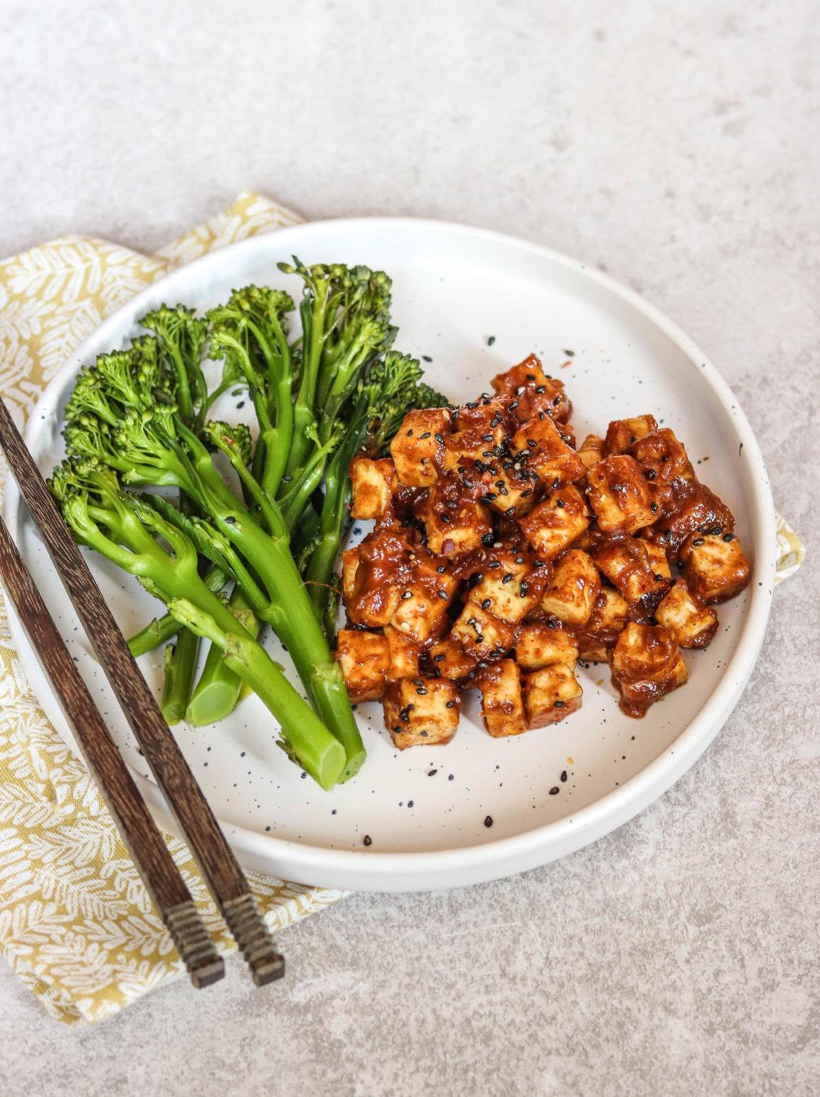 Tofu in Peanut Sauce