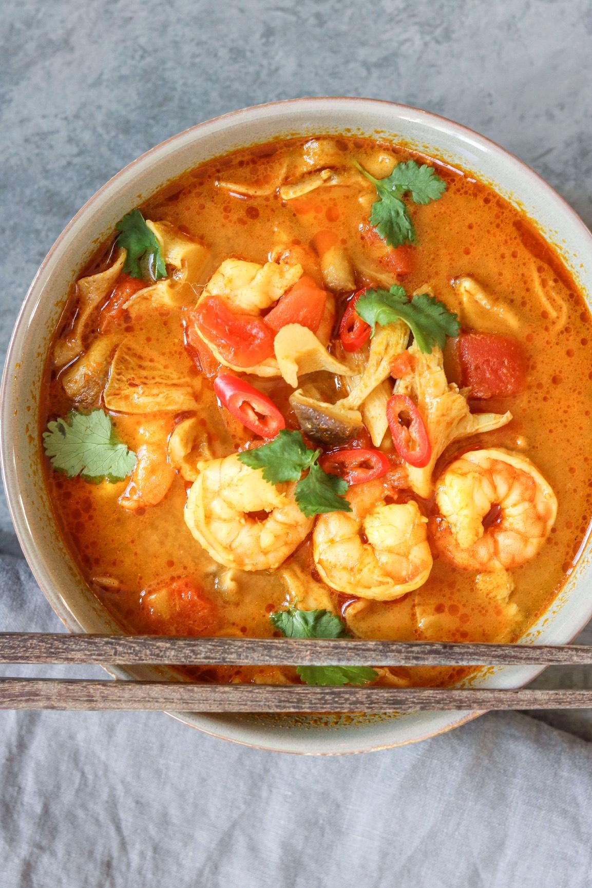 Tom Yum Soup With Shrimps